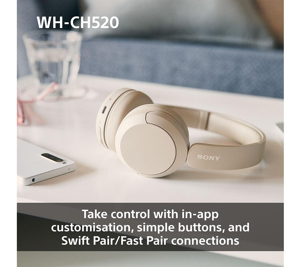 Auriculares inalámbricos Bluetooth SONY WH-CH520C - Beige