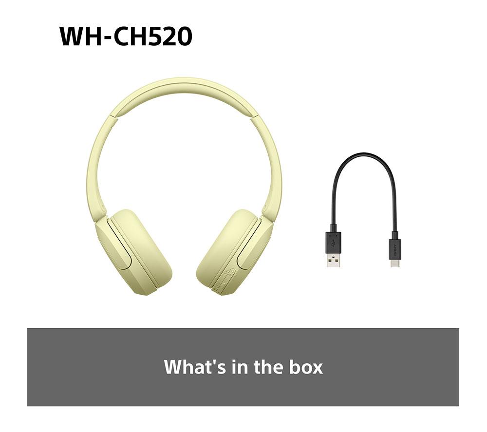 Auriculares Bluetooth inalámbricos SONY WH-CH520Y - Amarillos