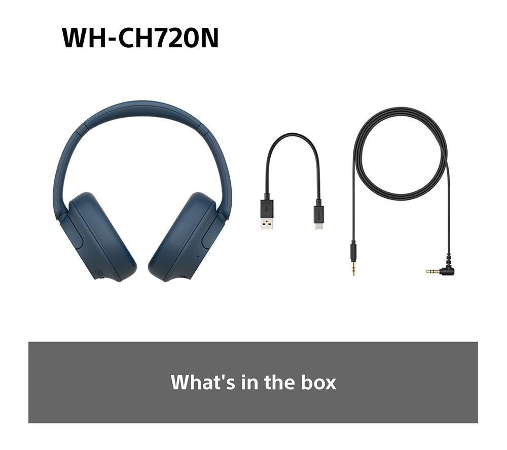 Auriculares inalámbricos Bluetooth con cancelación de ruido SONY WH-CH720N - Azul