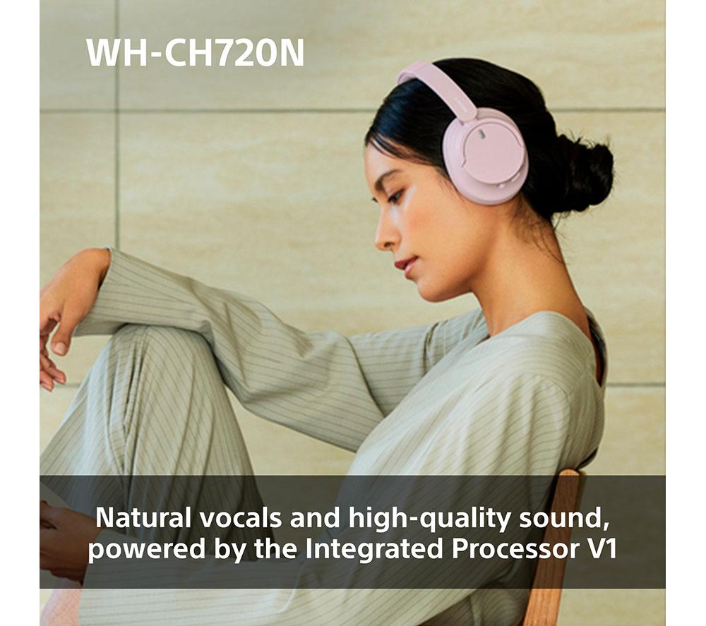 SONY WH-CH720N Wireless Bluetooth Noise-Cancelling Headphones - Pink