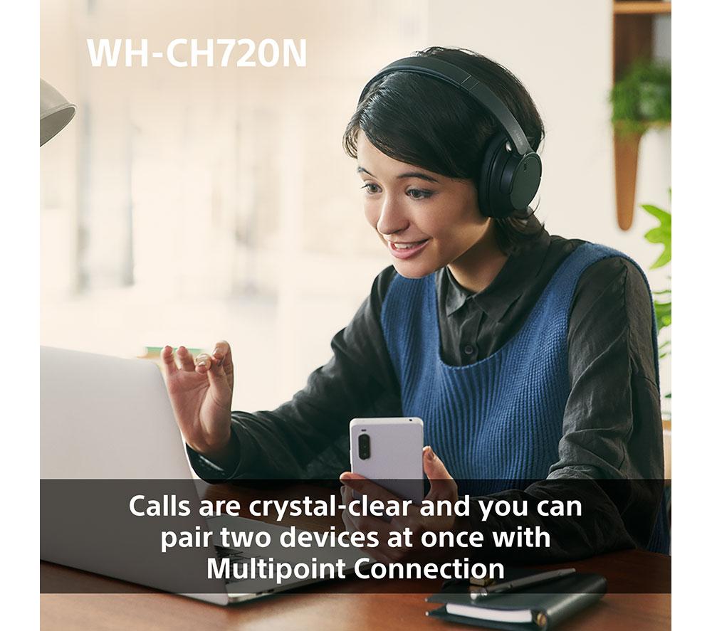SONY WH-CH720N Wireless Bluetooth Noise-Cancelling Headphones - Pink