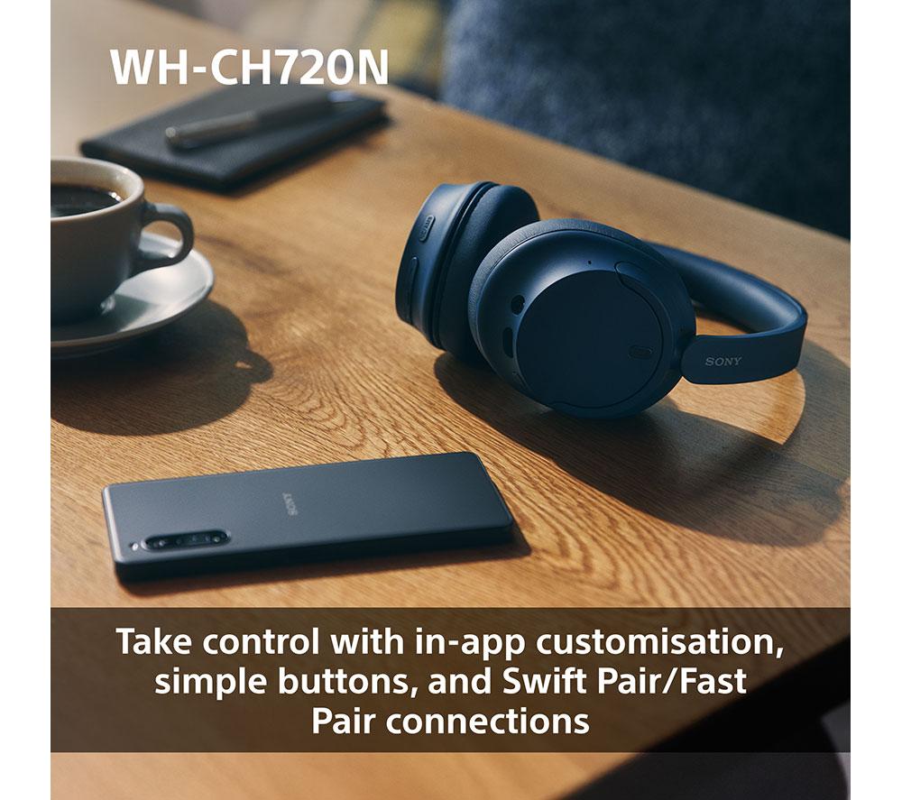 SONY WH-CH720N Wireless Bluetooth Noise-Cancelling Headphones - Pink