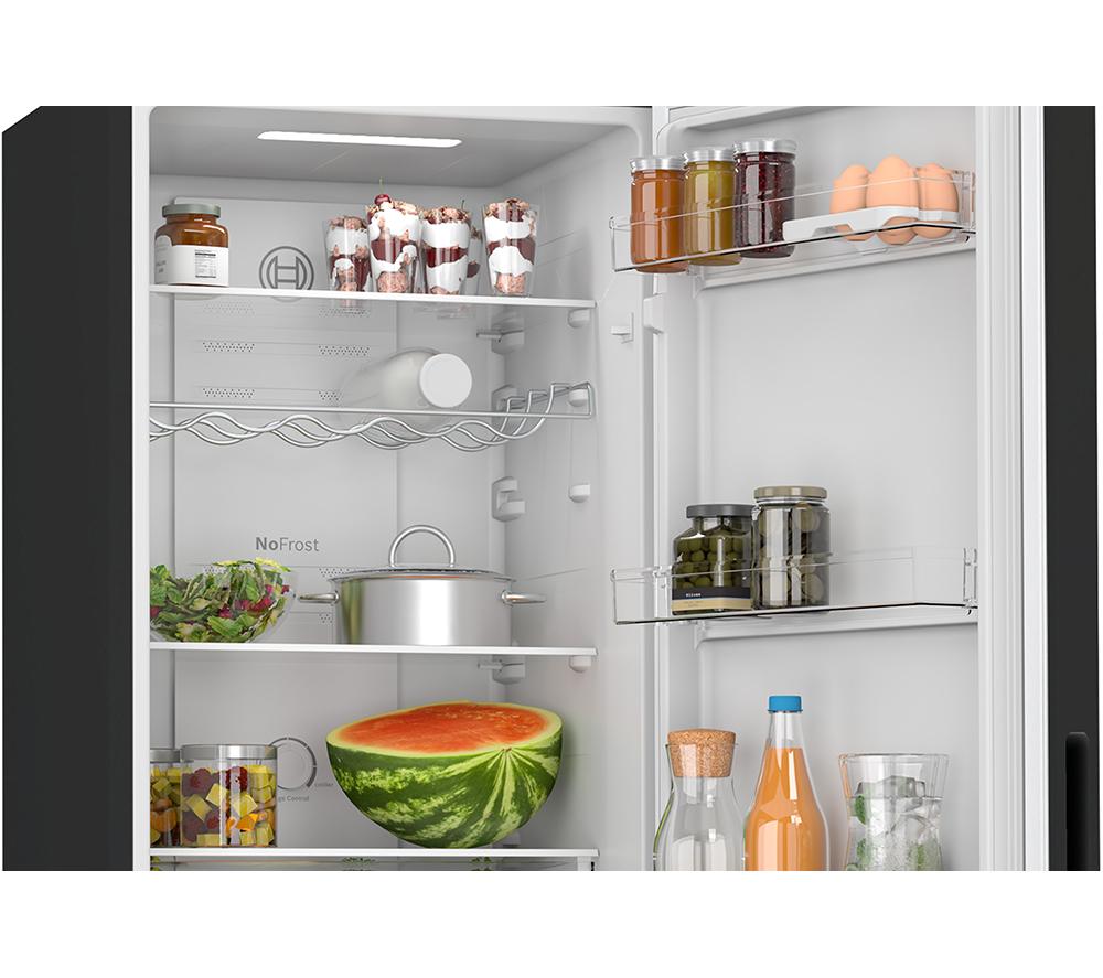 Frigorífico y Congelador BOSCH Serie 2 KGN27NBEAG 50/50 - Negro
