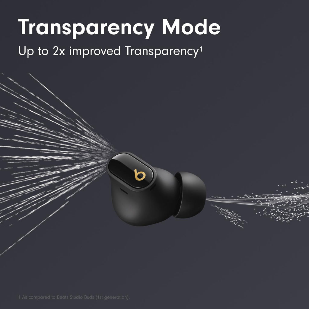 BEATS Studio Buds + Wireless Bluetooth Noise-Cancelling Earbuds - Black