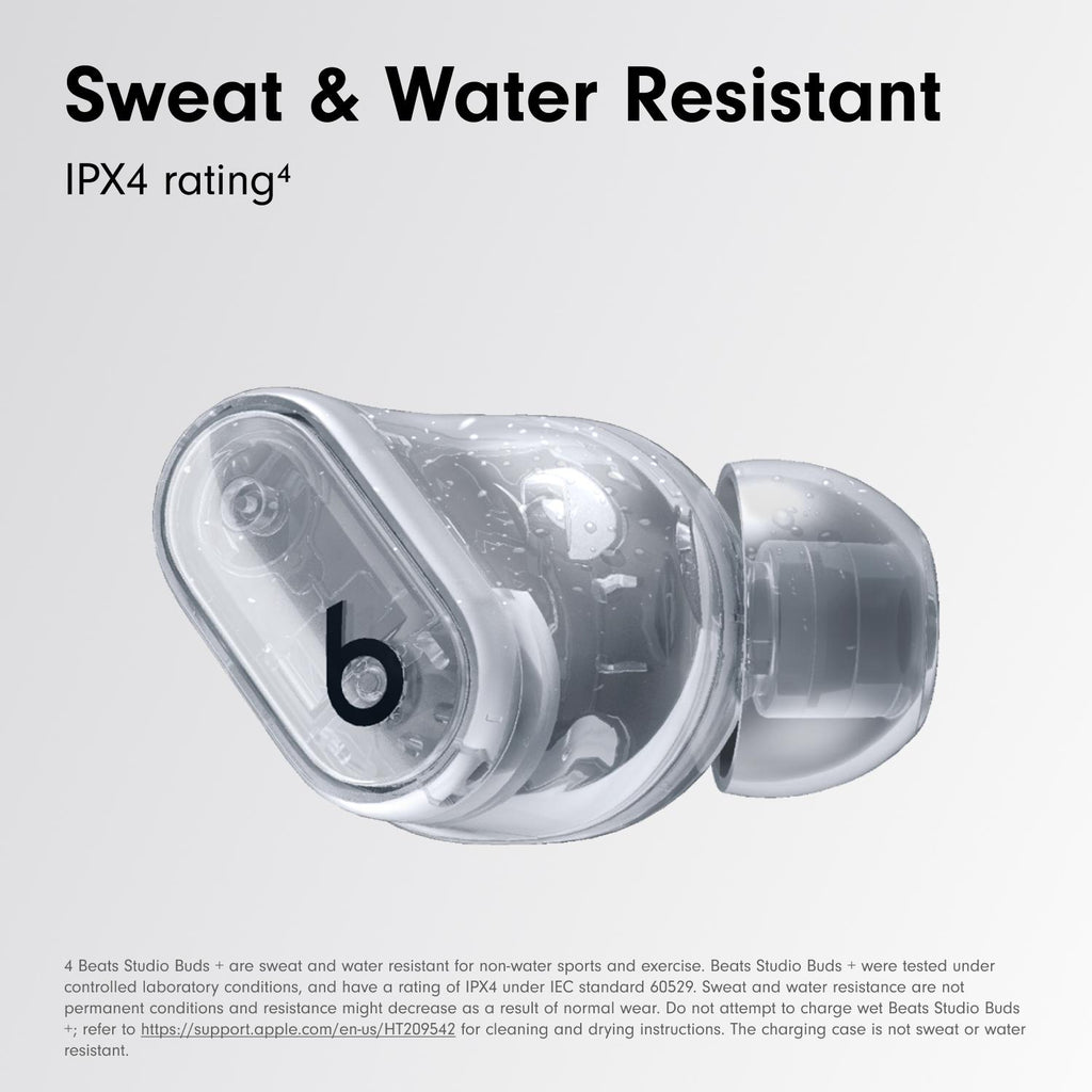 Auriculares inalámbricos BEATS Studio Buds + con Bluetooth y cancelación de ruido - Transparente