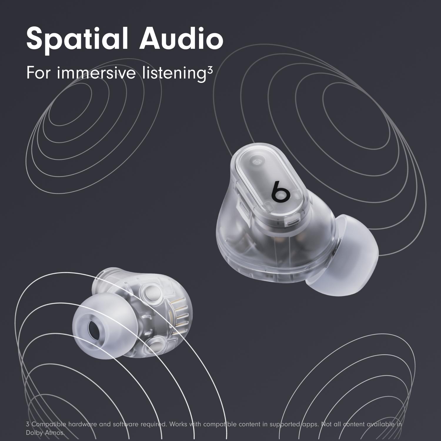 Auriculares inalámbricos BEATS Studio Buds + con Bluetooth y cancelación de ruido - Transparente