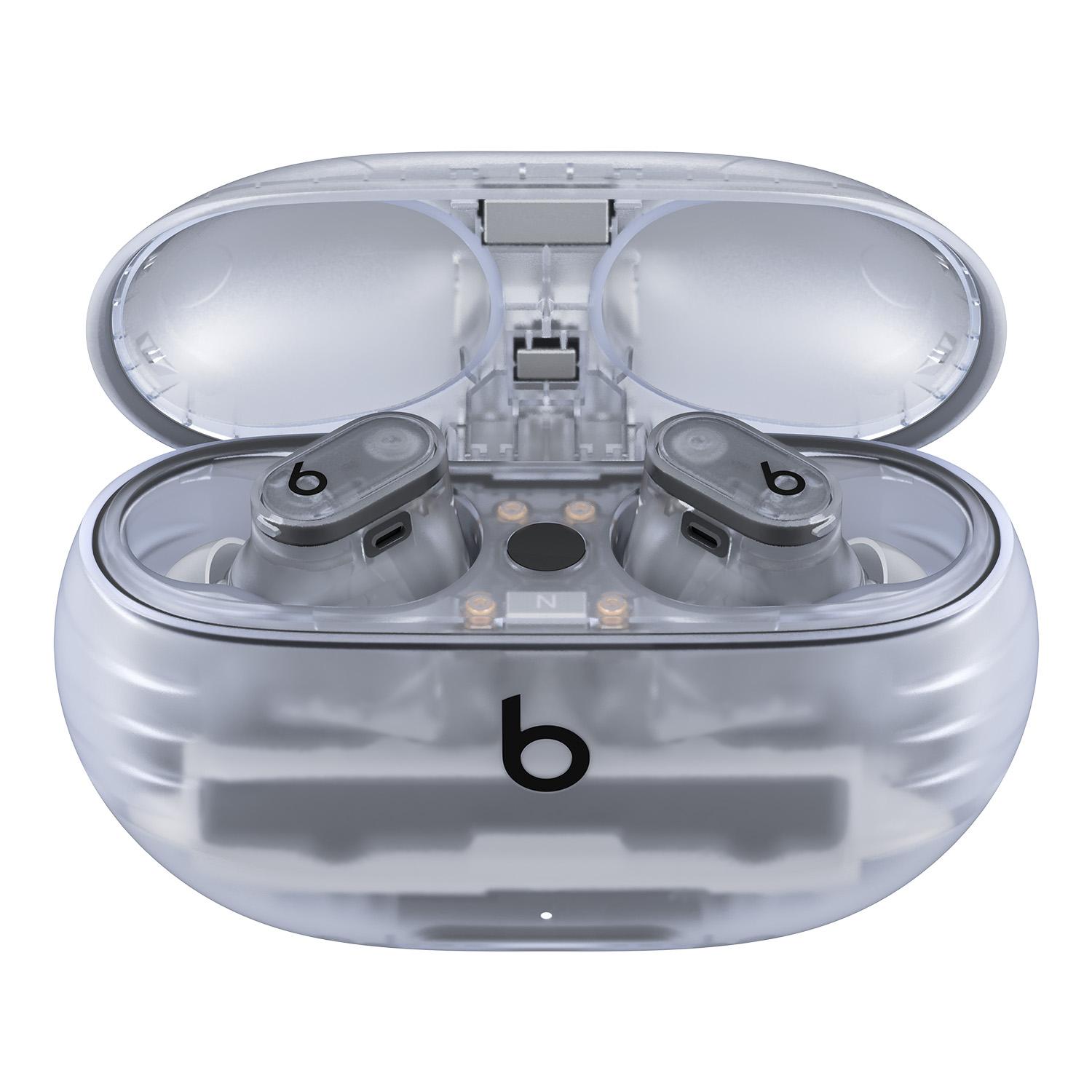BEATS Studio Buds + Wireless Bluetooth Noise-Cancelling Earbuds - Clear
