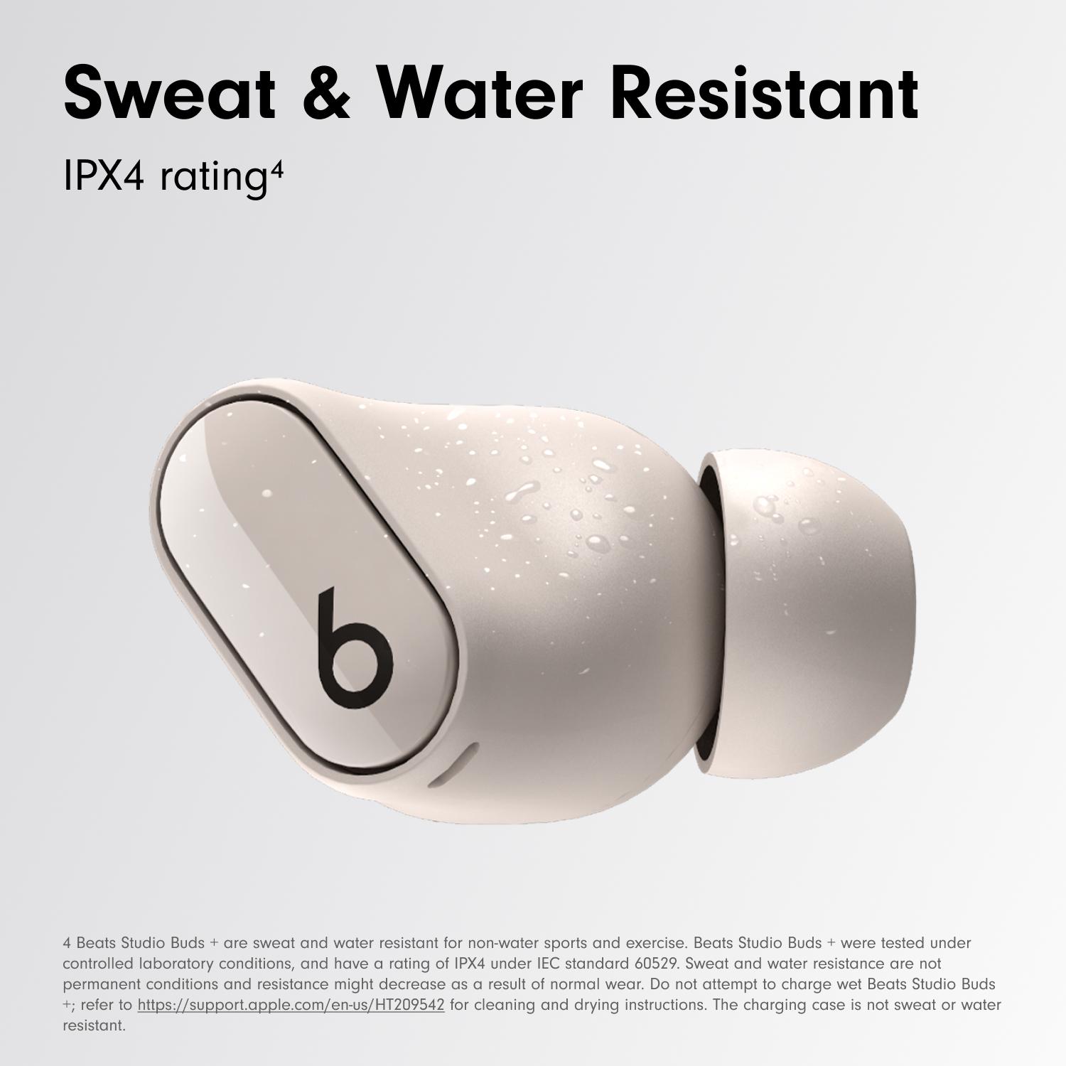 BEATS Studio Buds + Wireless Bluetooth Noise-Cancelling Earbuds - White