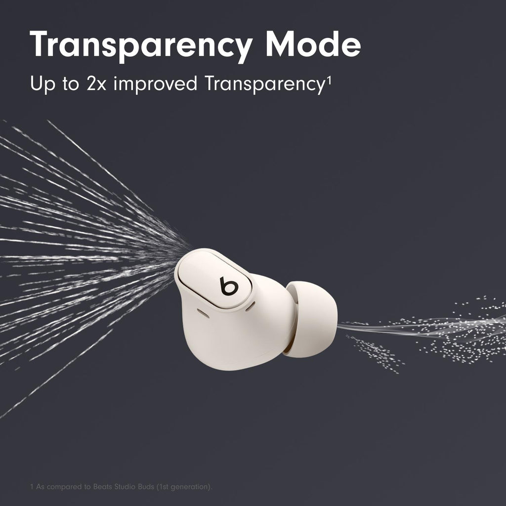 BEATS Studio Buds + Wireless Bluetooth Noise-Cancelling Earbuds - White