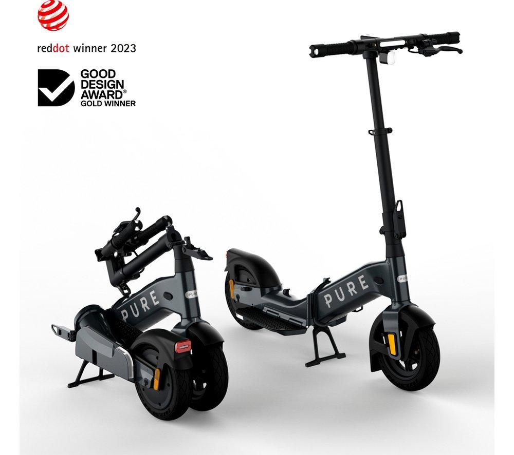 PURE ELECTRIC Pure Advance Flex Folding Electric Scooter - Mercury Grey