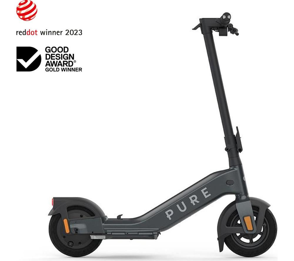 PURE ELECTRIC Pure Advance Flex Folding Electric Scooter - Mercury Grey