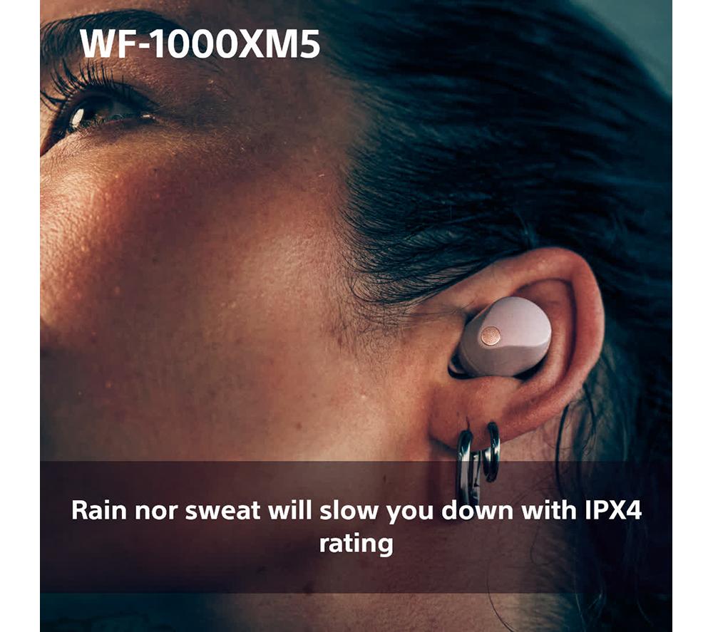 Auriculares internos inalámbricos con Bluetooth y cancelación de ruido Sony WF-1000XM5 - Rosa Ahumado