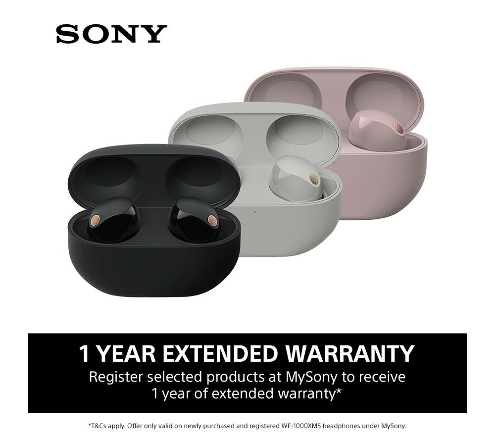 Auriculares internos inalámbricos con Bluetooth y cancelación de ruido Sony WF-1000XM5 - Rosa Ahumado