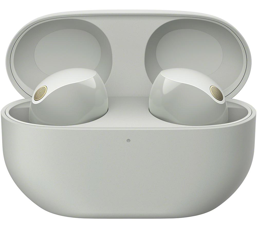 SONY WF-1000XM5 Wireless Bluetooth Noise-Cancelling Earbuds - Silver