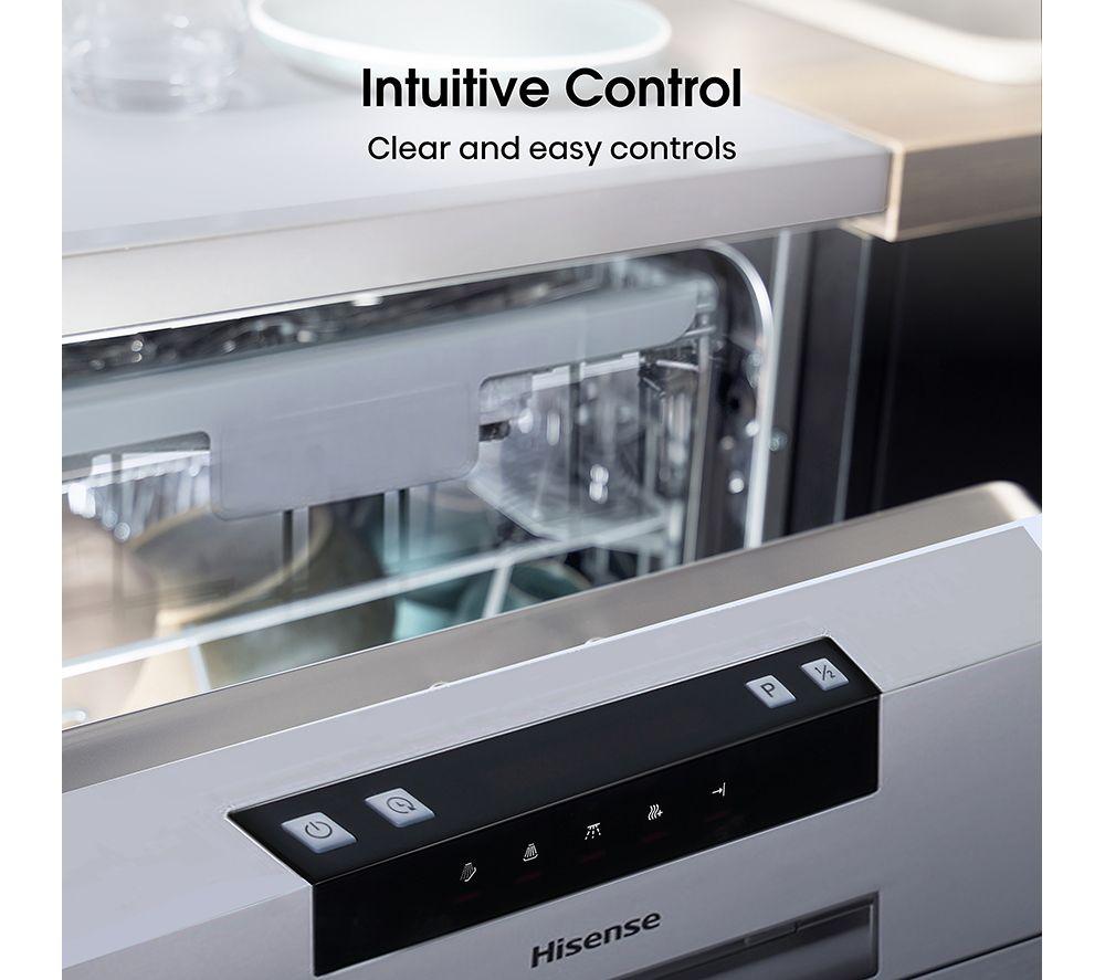 HISENSE HS523E15XUK Slimline-Geschirrspüler – Edelstahl