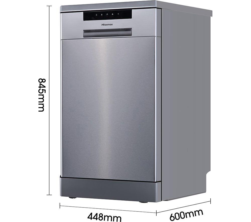 HISENSE HS523E15XUK Slimline-Geschirrspüler – Edelstahl