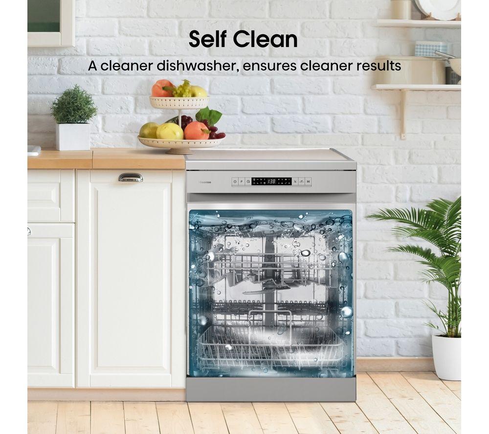 HISENSE HS622E90XUK Full-size Dishwasher - Stainless Steel