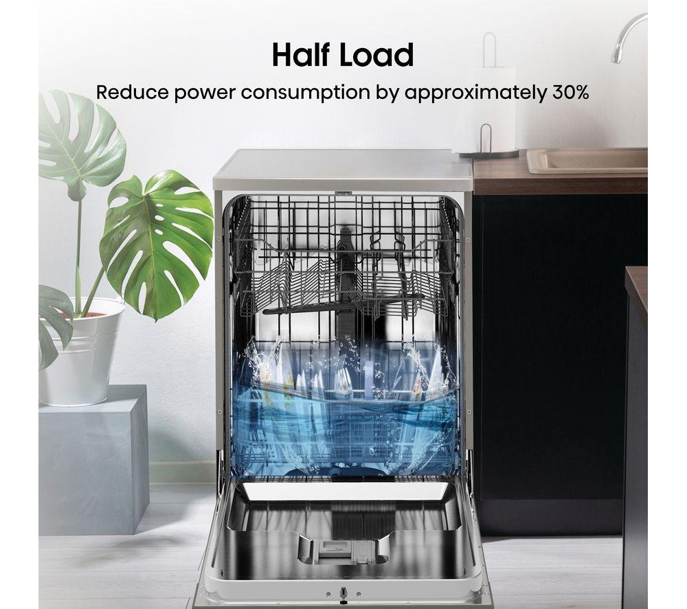 HISENSE HS622E90XUK Full-size Dishwasher - Stainless Steel