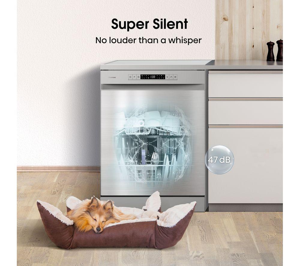 HISENSE HS622E90XUK Full-size Dishwasher - Stainless Steel