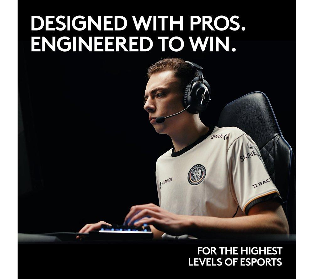 LOGITECH PRO X 2 Graphene Driver LIGHTSPEED Wireless 7.1 Gaming Headset – Weiß