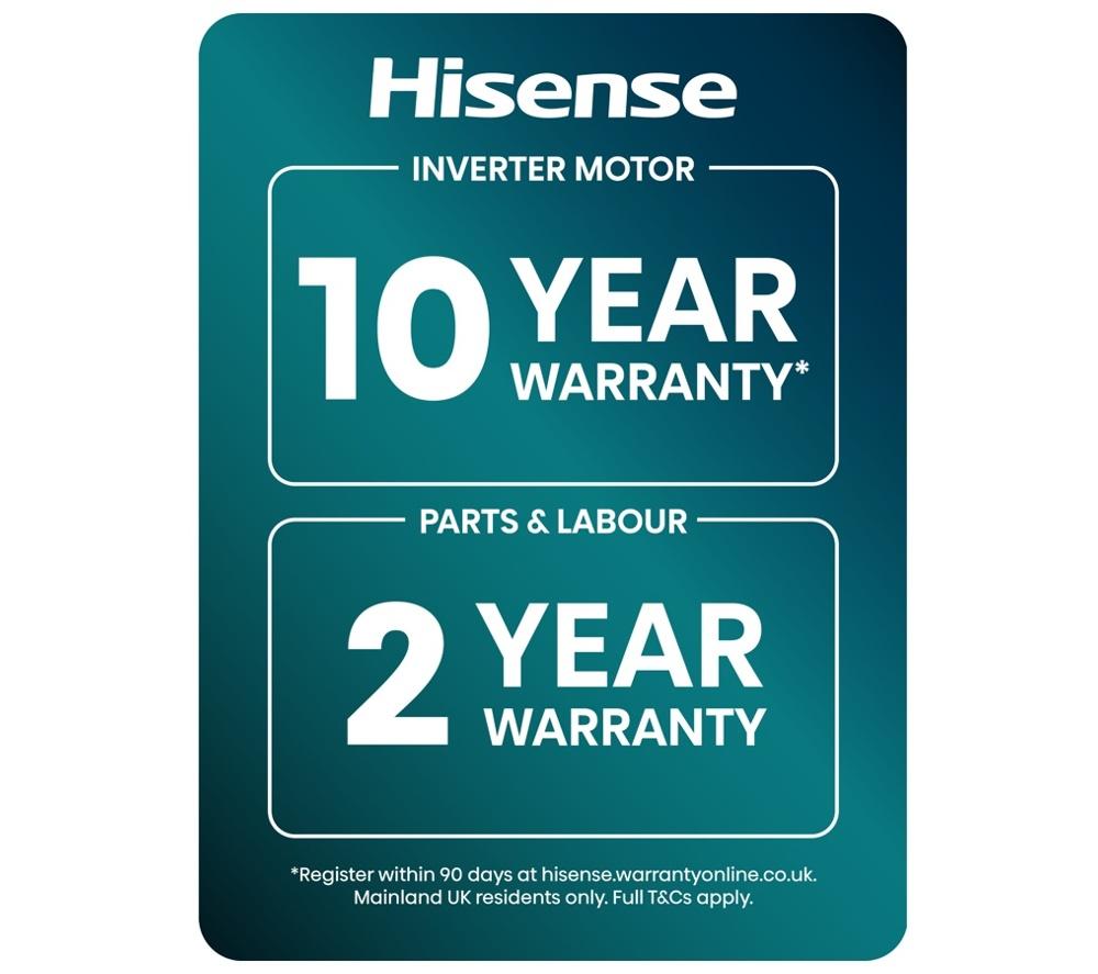 Lavadora Hisense Serie 5S Auto Dosificación WF5S1245BW con WiFi, 12 kg y 1400 rpm - Blanca