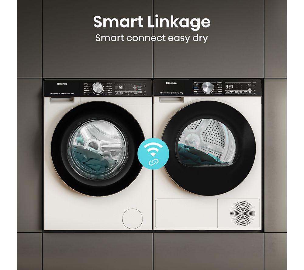 Lavadora Hisense Serie 5S Auto Dosificación WF5S1245BW con WiFi, 12 kg y 1400 rpm - Blanca
