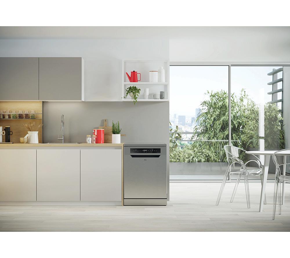 HOOVER H-Dish 600 H6F6B4S1PXUK-80 Lavavajillas de tamaño completo con WiFi - Acero inoxidable
