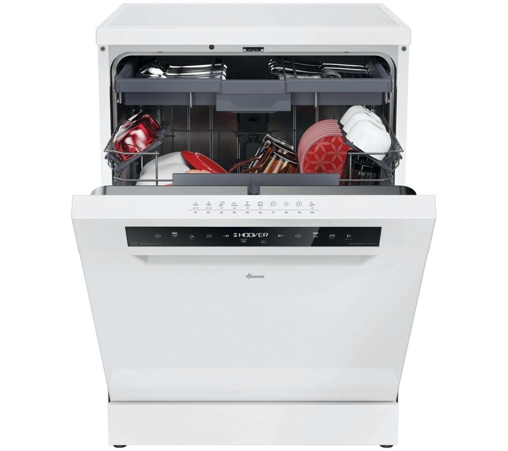 HOOVER H-Dish 600 H6F 6B4S1PWUK-80 Full-size WiFi-enabled Dishwasher - White