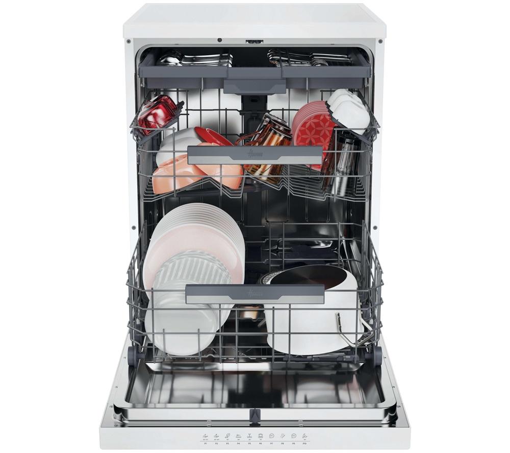 HOOVER H-Dish 600 H6F 6B4S1PWUK-80 Full-size WiFi-enabled Dishwasher - White