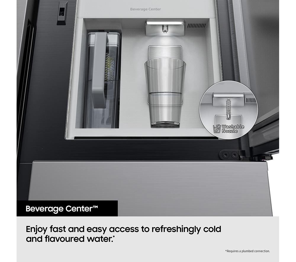 SAMSUNG Series 9 Beverage Center RH69CG895DS9EU Frigorífico americano inteligente con congelador - Plata