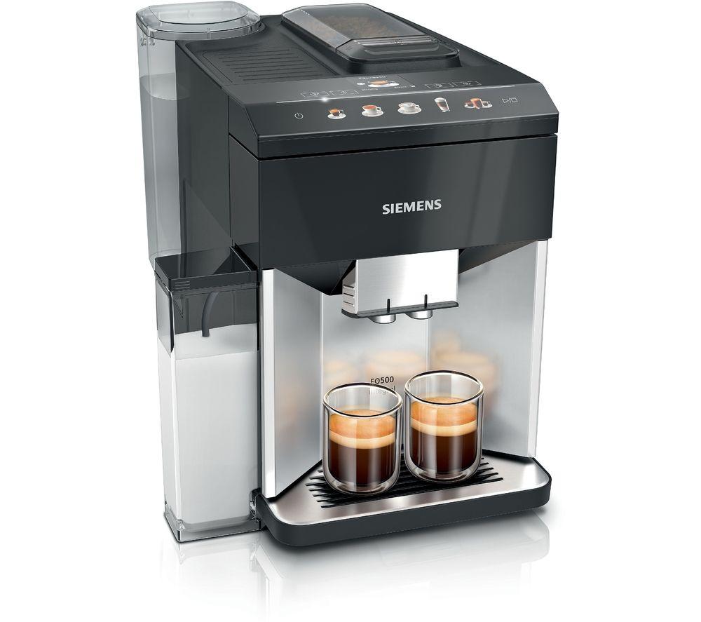 SIEMENS TQ513GB1 EQ500 Kaffeevollautomat – Schwarz & Edelstahl