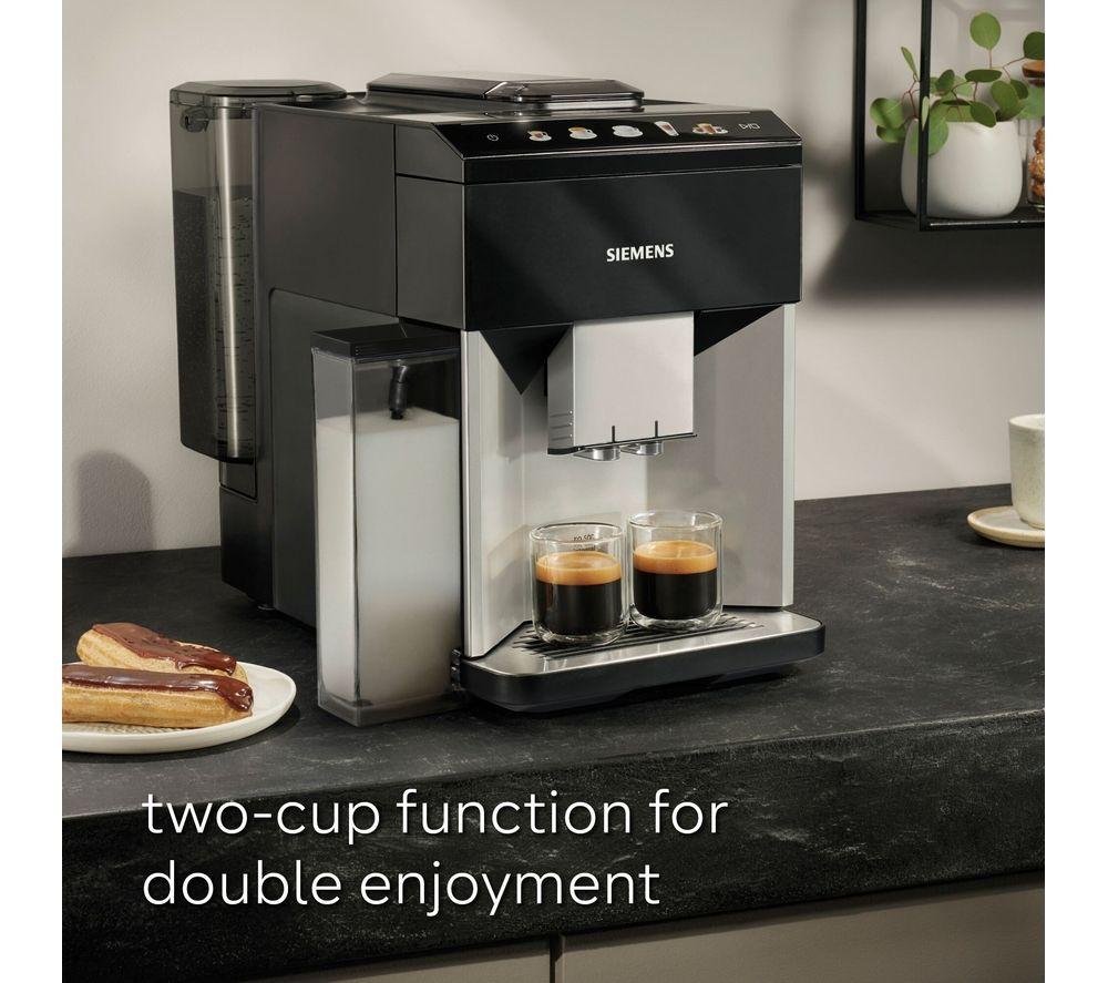 SIEMENS TQ513GB1 EQ500 Kaffeevollautomat – Schwarz & Edelstahl