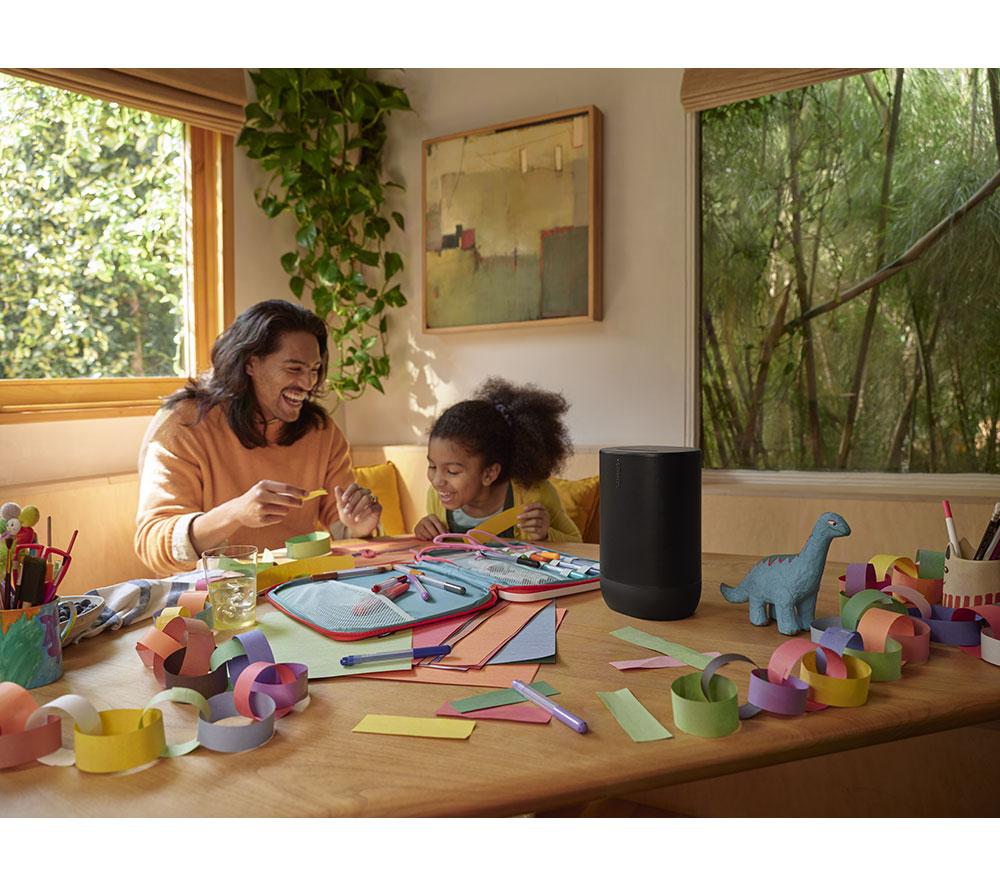 SONOS Move 2 Portable Wireless Multi-room Speaker with Amazon Alexa - Black