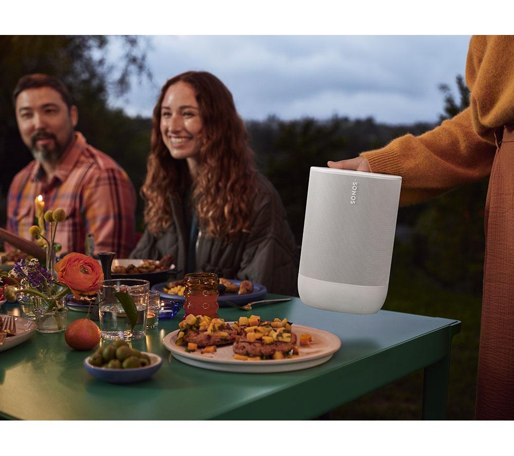 SONOS Move 2 Portable Wireless Multi-room Speaker with Amazon Alexa - White