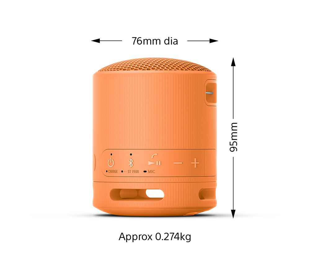 SONY SRS-XB100 Portable Bluetooth Speaker - Orange