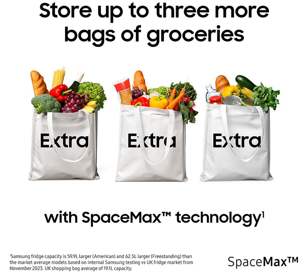 SAMSUNG Series 6 SpaceMax RB34C632EWW/EU Frigorífico Combi Inteligente 65/35 - Blanco