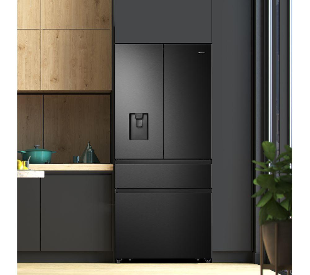 Frigorífico americano HISENSE PureFlat RF540N4WFE - Acero inoxidable negro