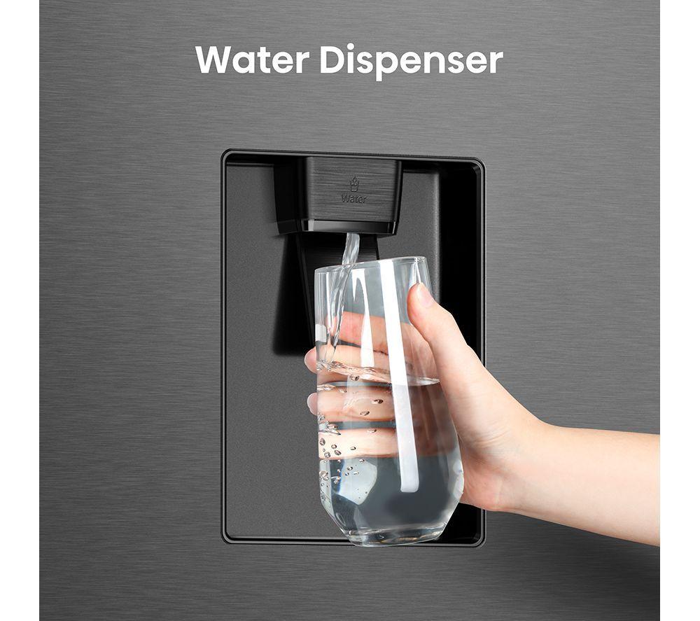 Frigorífico americano HISENSE PureFlat RF540N4WFE - Acero inoxidable negro