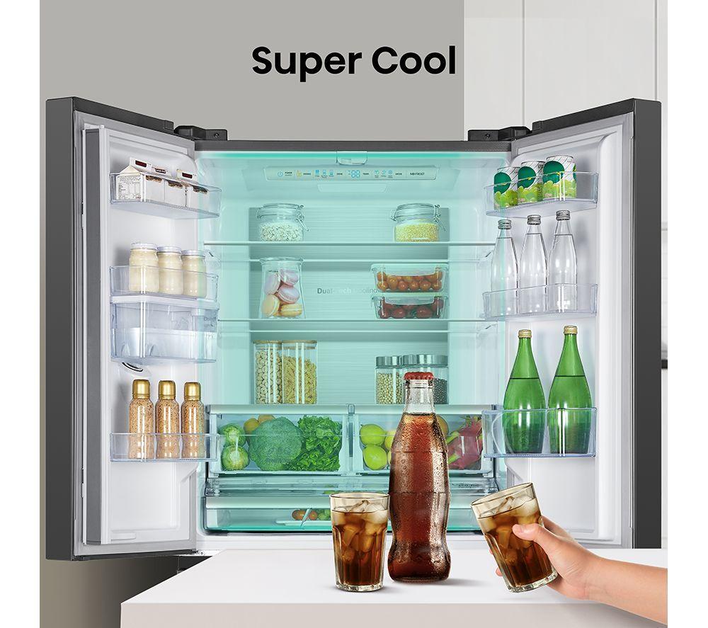 Frigorífico americano HISENSE PureFlat RF540N4WFE - Acero inoxidable negro