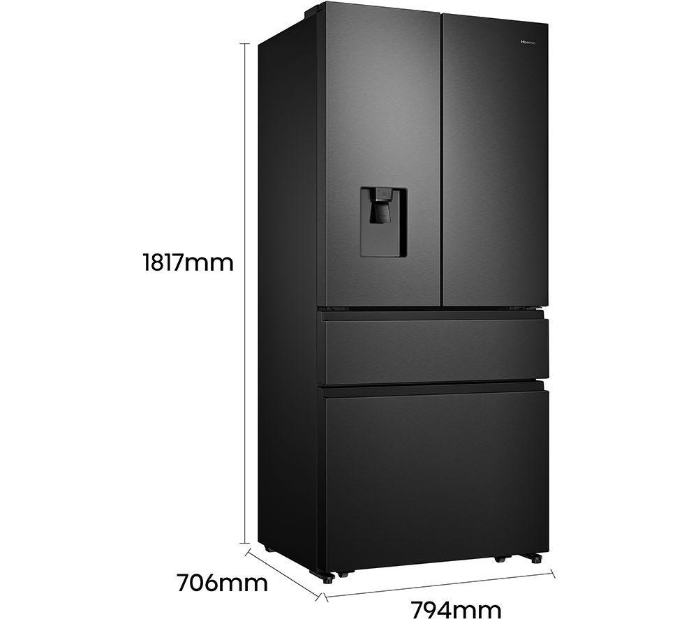 Frigorífico americano HISENSE PureFlat RF540N4WFE - Acero inoxidable negro