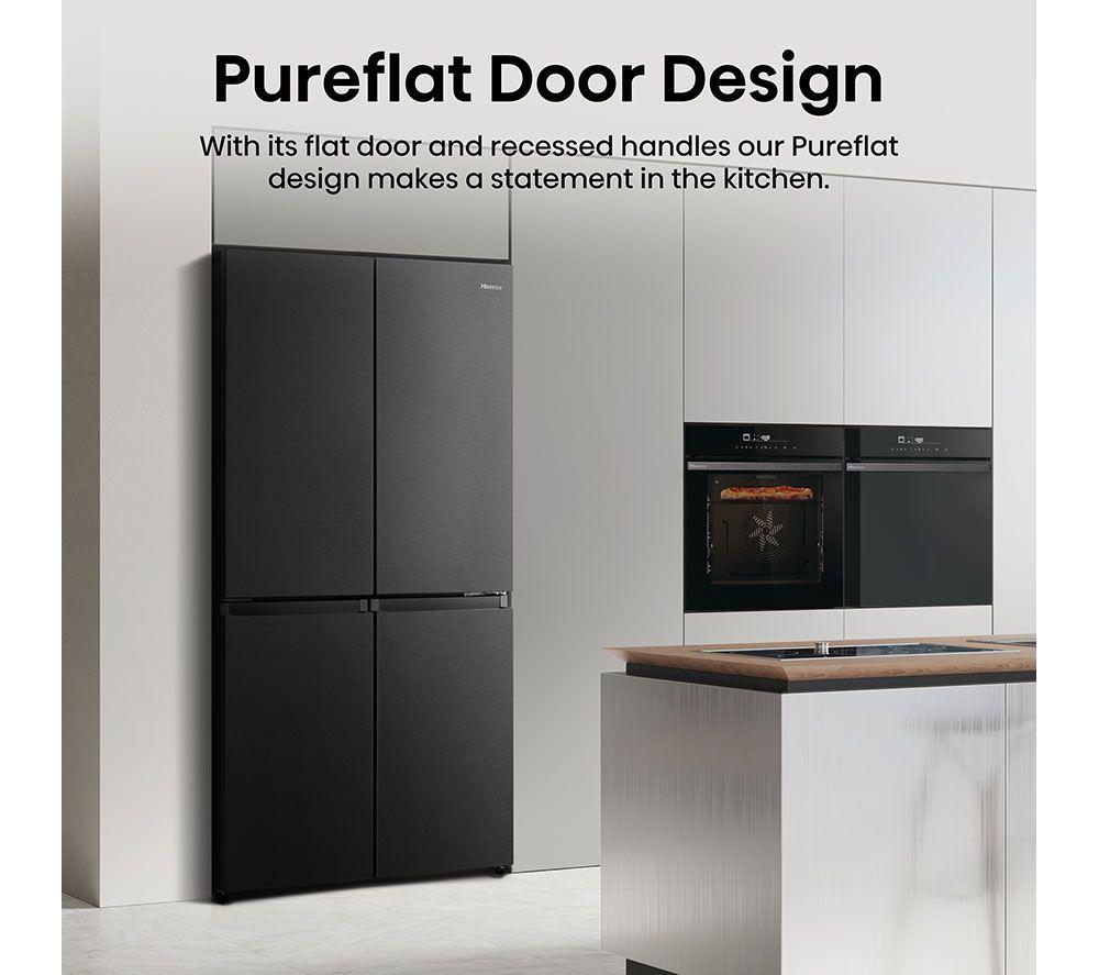 Frigorífico Americano Inteligente HISENSE PureFlat RQ758N4SAFE - Negro