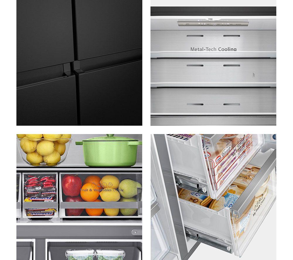 Frigorífico Americano Inteligente HISENSE PureFlat RQ758N4SAFE - Negro