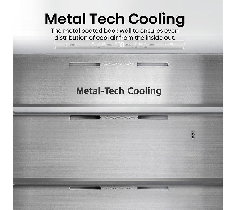 HISENSE PureFlat RQ758N4SASE Smart Fridge Freezer - Stainless Steel