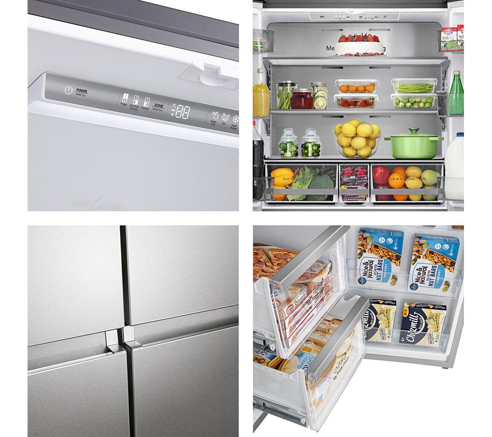 HISENSE PureFlat RQ758N4SASE Smart Fridge Freezer - Stainless Steel