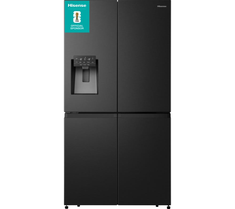 HISENSE PureFlat RQ760N4SBFE American-Style Smart Fridge Freezer - Black Stainless Steel