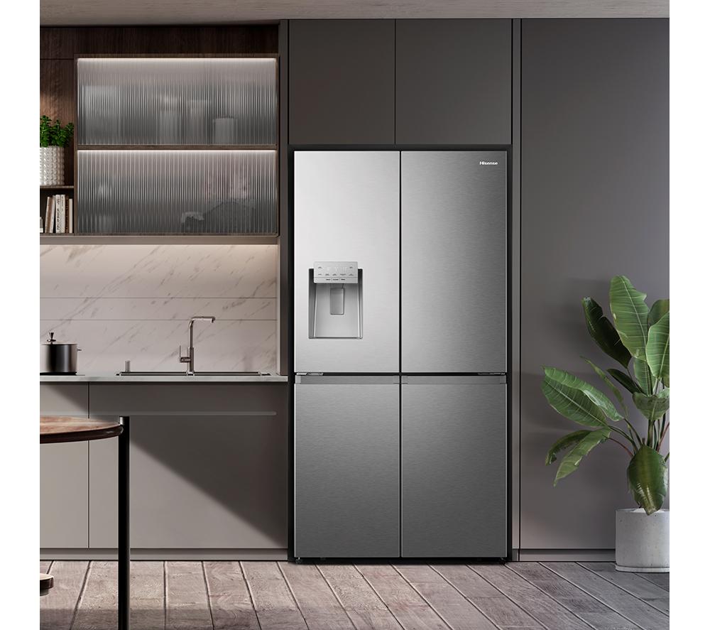 Frigorífico y congelador inteligentes estilo americano HISENSE PureFlat RQ760N4SASE - Acero inoxidable