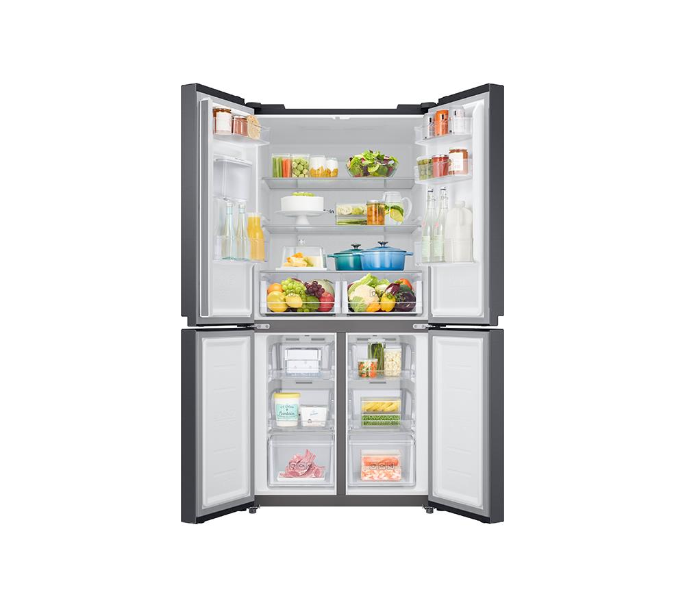 SAMSUNG Series 8 SpaceMax RF48A401EB4/EU Fridge Freezer - Gentle Black Matte