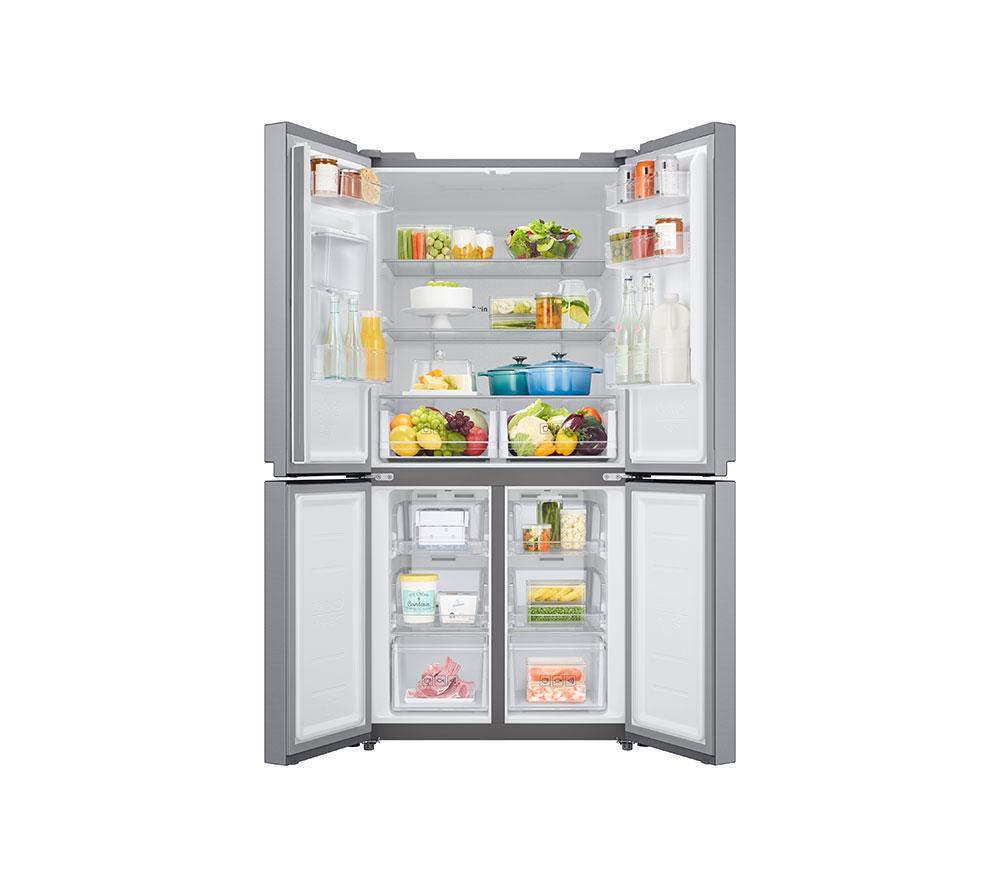 Frigorífico combi SAMSUNG Serie 8 SpaceMax RF48A401EM9/EU - Plata Mate Suave