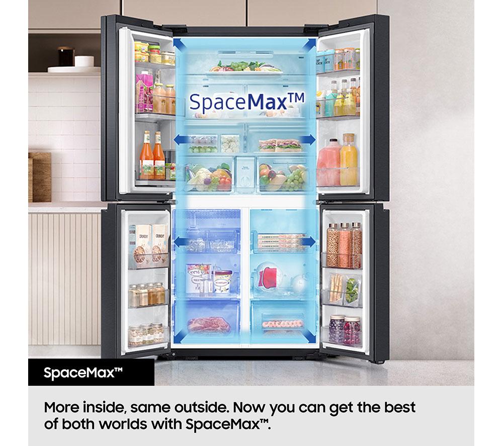 Frigorífico combi SAMSUNG Serie 8 SpaceMax RF48A401EM9/EU - Plata Mate Suave