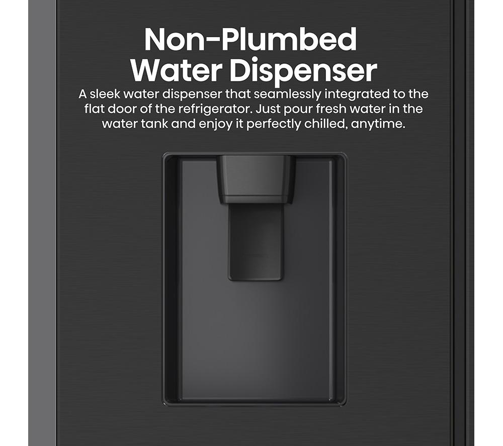 Frigorífico Americano HISENSE PureFlat Slim RF632N4WFE - Acero inoxidable negro